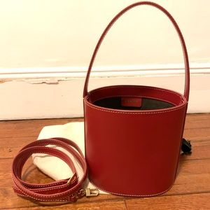 Staud Bissett Bag in Cognac